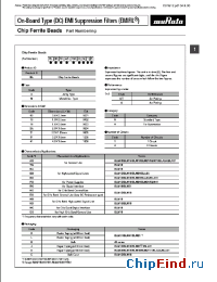 Datasheet BLM15HD102SN1 manufacturer Murata