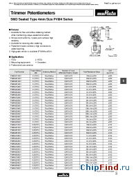Datasheet PVM4A101B01 manufacturer Murata