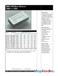 Datasheet NMA-2103 manufacturer Micronetics Wireless