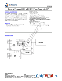 Datasheet CS8954 manufacturer Myson