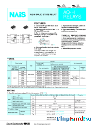 Datasheet AQH0223AX manufacturer Nais