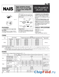 Datasheet AQV210SX manufacturer Nais
