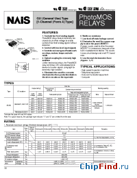 Datasheet AQV214 manufacturer Nais