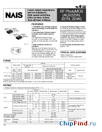Datasheet AQV224NAZ manufacturer Nais