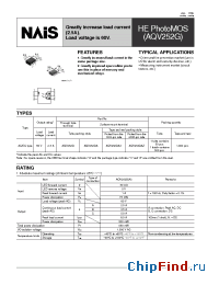 Datasheet AQV252GAX manufacturer Nais