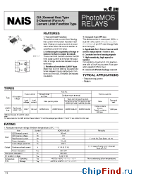 Datasheet AQW210HLAX manufacturer Nais