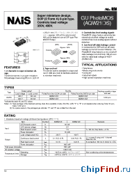 Datasheet AQW210SZ manufacturer Nais