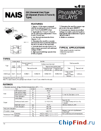 Datasheet AQW614AX manufacturer Nais