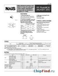 Datasheet AQY221R2VY manufacturer Nais