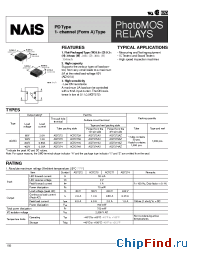 Datasheet AQY272 manufacturer Nais