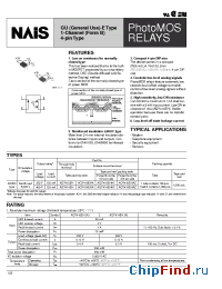 Datasheet AQY410EH manufacturer Nais
