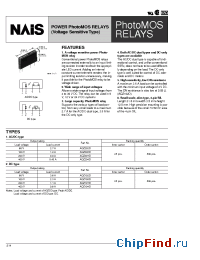 Datasheet AQZ104D manufacturer Nais