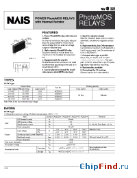 Datasheet AQZ202V manufacturer Nais
