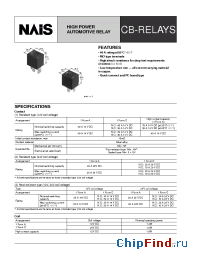Datasheet CB1AHF-T-RP12V manufacturer Nais