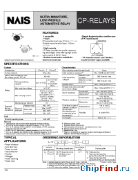 Datasheet CP1A-12V-Z manufacturer Nais