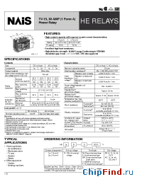 Datasheet HE1AN-S-DC6V manufacturer Nais