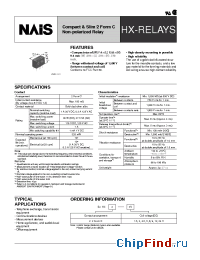 Datasheet HX2-3V manufacturer Nais