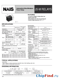 Datasheet JSM1-12V-4 manufacturer Nais
