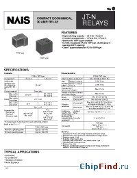 Datasheet JTN1ASTMPFDC18V manufacturer Nais