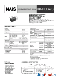 Datasheet RK1R-NIL5V manufacturer Nais