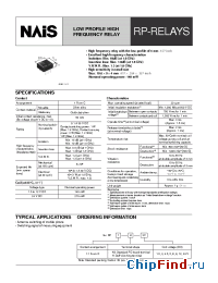 Datasheet RP1-3V manufacturer Nais
