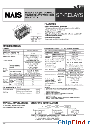 Datasheet SP2-NIL-DC5 manufacturer Nais