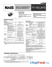 Datasheet TF2-6V manufacturer Nais