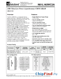 Datasheet N01L163WC2AX-XXX manufacturer NanoAmp
