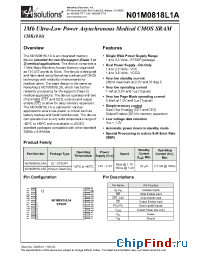 Datasheet N01M0818L1AD manufacturer NanoAmp