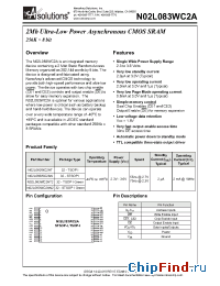 Datasheet N02L083WC2AT manufacturer NanoAmp