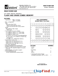 Datasheet N04C1630E1AM-9BI manufacturer NanoAmp
