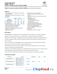 Datasheet NT256D64S88AMGM-7K manufacturer Nanya