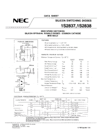 Datasheet 1S2838 manufacturer NEC