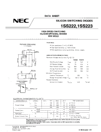 Datasheet 1SS223 manufacturer NEC