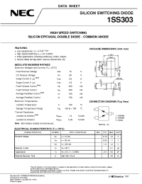 Datasheet 1SS303 manufacturer NEC