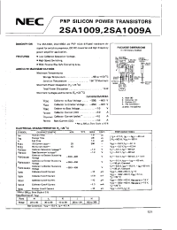 Datasheet 2SA1009 manufacturer NEC
