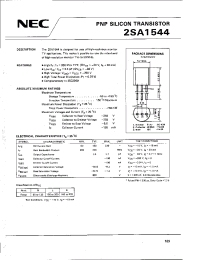Datasheet 2SA1544 manufacturer NEC