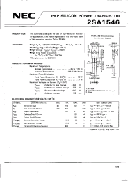 Datasheet 2SA1546 manufacturer NEC