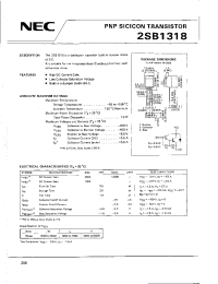 Datasheet 2SB1318 manufacturer NEC