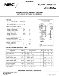 Datasheet 2SB1657 manufacturer NEC
