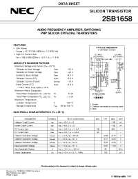 Datasheet 2SB1658 manufacturer NEC