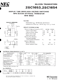 Datasheet 2SC1653 manufacturer NEC