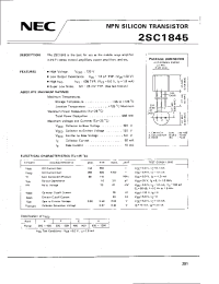 Datasheet 2SC1845 manufacturer NEC