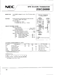 Datasheet 2SC2688 manufacturer NEC