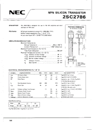 Datasheet 2SC2786 manufacturer NEC
