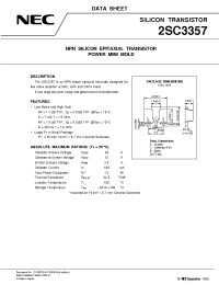 Datasheet 2SC3357 manufacturer NEC