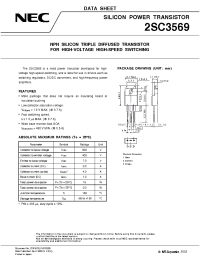 Datasheet 2SC3569 manufacturer NEC
