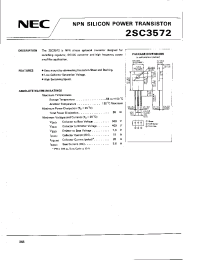 Datasheet 2SC3572 manufacturer NEC