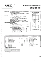 Datasheet 2SC3616 manufacturer NEC