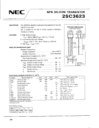 Datasheet 2SC3623 manufacturer NEC